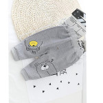 Boy's Cotton Full Sleeves Sweatshirt with Pant Set in Yellow Color